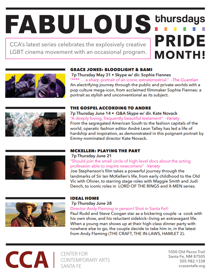 LGBT cinema Santa Fe Gay Pride 2018